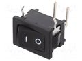 ROCKER; SPST; Pos: 2; ON-OFF; 5A/250VAC; 10A/30VDC; D; -30÷65°C; 1GΩ C&K D502J12S2AHQA