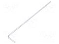 Wrench; hex key,spherical; HEX 1.5mm; tool steel; long; L: 91.5mm KING TONY KT-112015MR