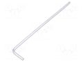 Wrench; hex key,spherical; HEX 3mm; tool steel; long; L: 129mm KING TONY KT-112003MR