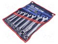 Wrench-set; combination spanner; 7pcs. KING TONY KT-1207MR