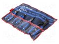 Kit: pliers; cutting,adjustable,universal; case; 4pcs. KING TONY KT-42104GP