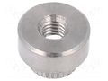 Nut; round; M3; 0.5; A1 stainless steel; BN 639; push-on BOSSARD B3/BN639