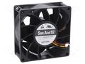 Fan: DC; axial; 48VDC; 92x92x38mm; 240m3/h; 63dBA; ball; 9700rpm SANYO DENKI 9GA0948P1H03
