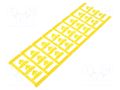 Markers; 3÷5mm; polyamide 66; yellow; -40÷100°C; snap fastener WEIDMÜLLER WM-1805780000