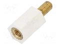 Insulating sleeve; Int.thread: M5; L: 15mm; UL94V-2; polyamide DREMEC TFM-M5X15/DR2188