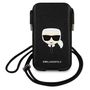 Karl Lagerfeld Torebka KLHCP12MOPHKHK 6,1" czarny/black hardcase Saffiano Ikonik Karl`s Head, Karl Lagerfeld 3666339018610 3666339018610