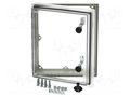 Inspection windows; polycarbonate; 452x400x88mm; IP66 FIBOX PW454009T