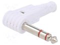 Connector: Jack 6,3mm; plug; male; stereo; ways: 3; angled 90° CLIFF FM1106W