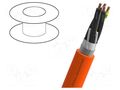 Wire: servo drive; MOTIONLINE® ADVANCED; 4G10mm2; orange; Cu; PVC NEXANS 13-EYS07G04R-A5