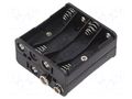Holder; AAA,R3; Batt.no: 8; 6F22 type; black COMF BH-483B