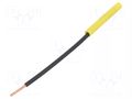 Adapter; yellow; 32A; Overall len: 130mm; Socket size: 4mm; 1kV STÄUBLI A-SLK4-R-24