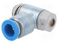 Throttle-check valve; 0.2÷10bar; zinc casting chrome; 215l/min FESTO GRLA-1/8-QS-8-D