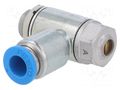 Throttle-check valve; 0.2÷10bar; zinc casting chrome; 185l/min FESTO GRLA-1/8-QS-6-D