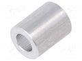 Spacer sleeve; 10mm; cylindrical; aluminium; Out.diam: 8mm DREMEC DR338/4.3X10