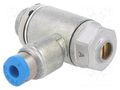 Throttle-check valve; 0.2÷10bar; zinc casting chrome; 130l/min FESTO GRLA-1/8-QS-3-D