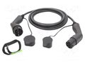 Cable: eMobility; 230V; 7.2kW; IP55; single-phase; 5m; 32A; -30÷50°C GREEN CELL GC-EV09