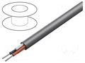 Wire; Alpha Essential C&C; 2x18AWG; unshielded; 300V; 305m; Cu ALPHA WIRE 1897C-SL001