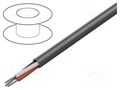 Wire; Alpha Essential C&C; 3x18AWG; unshielded; 300V; 30.5m; Cu ALPHA WIRE 1898C-SL005
