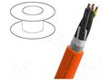 Wire: servo drive; MOTIONLINE® PREMIUM; 4G1.5mm2; orange; Cu; PUR NEXANS 13-EBU15G04P