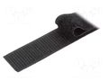 Tape: hook and loop; W: 20mm; L: 25m; Thk: 1.7÷2.05mm; hook; acrylic VELCRO® HOOK-20-25-PS18-BK