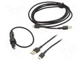 Cable; USB 2.0; USB A plug,USB C plug; black; 480Mbps GREEN CELL GC-KABGCSET01