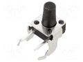 Microswitch TACT; SPST-NO; Pos: 2; 0.05A/12VDC; THT; 1.57N; 8.35mm E-SWITCH TL1105SF160Q