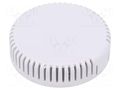 Enclosure: for alarms; Z: 20.3mm; ABS; white; 1551V; vented; Ø: 80mm HAMMOND HM-1551V13WH