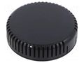 Enclosure: for alarms; Z: 20.3mm; ABS; black; 1551V; vented; Ø: 80mm HAMMOND HM-1551V13BK