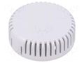 Enclosure: for alarms; Z: 20.3mm; ABS; white; 1551V; vented; Ø: 60mm HAMMOND HM-1551V12WH