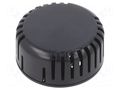 Enclosure: for alarms; Z: 20.3mm; ABS; black; 1551V; vented; Ø: 45mm HAMMOND HM-1551V11BK