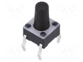Microswitch TACT; SPST-NO; Pos: 2; 0.05A/12VDC; THT; 1.57N; 6x6x4mm E-SWITCH TL1105BF160Q