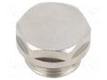 Hexagon head screw plug; with seal; nickel plated brass HUMMEL HUMMEL-2500380001