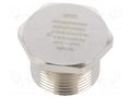 Stopper; M25; 1.5; IP68; brass; Plating: nickel; V-Ms-Ex-d; -20÷95°C HUMMEL HUMMEL-1875250050