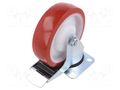 Transport wheel; Ø: 125mm; W: 37mm; H: 156mm; torsional with lock RADER KPE-POPUB-125K1HC