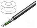 Wire; 4x24AWG; RS232; stranded; Cu; shielded,Al-PET foil; chrome BELDEN 9534.01305