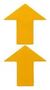 FLOOR MARKING TAPE, 2" X 5", YELLOW 170125