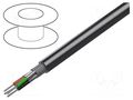 Wire; 5x24AWG; RS232,RS423; stranded; Cu; PVC; chrome; 305m; CPR: Eca BELDEN 9929.0601000
