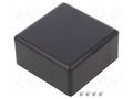 Enclosure: multipurpose; X: 71mm; Y: 71mm; Z: 37mm; ABS; black SUPERTRONIC PP117N