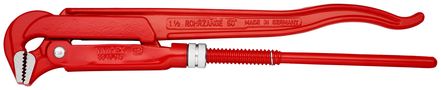 KNIPEX 83 10 015 Pipe Wrench 90° red powder-coated 420 mm 83 10 015 4003773014195