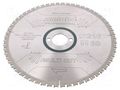 Circular saw; Ø: 216mm; Øhole: 30mm; Teeth: 60; Disc thick: 2.4mm METABO MTB.628083000