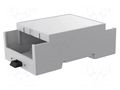 Enclosure: for DIN rail mounting; Y: 90mm; X: 53.3mm; Z: 32mm; grey ITALTRONIC IT-35.0307000.BL