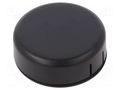 Enclosure: for alarms; Z: 20.3mm; ABS; black; 1551SNAP; Ø: 60mm; IP30 HAMMOND HM-1551SNAP12BK