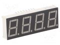 Display: LED; 7-segment; 14.2mm; 0.56"; No.char: 4; red/green; 40mcd OPTOSUPPLY OSL40567-IRG