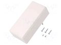 Enclosure: for power supplies; X: 120mm; Y: 56mm; Z: 42mm; ABS; white SUPERTRONIC PP055W