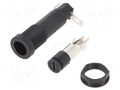 Fuse holder; 5x20mm; 20A; on panel; black; 345; 250VAC; UL94V-0 LITTELFUSE 03455LS1H