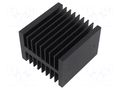 Heatsink: extruded; H; black; L: 70mm; W: 50mm; H: 69mm; aluminium RELPOL RH19A