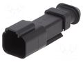 Connector: wire-wire; plug; male; PX0; PIN: 2; IP68; for cable; black BULGIN PX0109P02BK