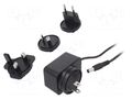 Power supply: switching; mains,plug-in; 24VDC; 0.5A; 12W; 77.76% POS POSB24050A-PLUG