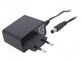Power supply: switching; mains,plug-in; 12VDC; 0.5A; 6W; 78.88% POS POSC12050A