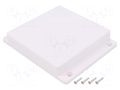 Enclosure: multipurpose; X: 125mm; Y: 125mm; Z: 25mm; TWF; ABS; white TAKACHI TKC-TWF13-3-13W